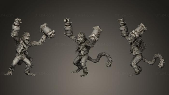 Figurines heroes, monsters and demons (Bam, STKM_0121) 3D models for cnc